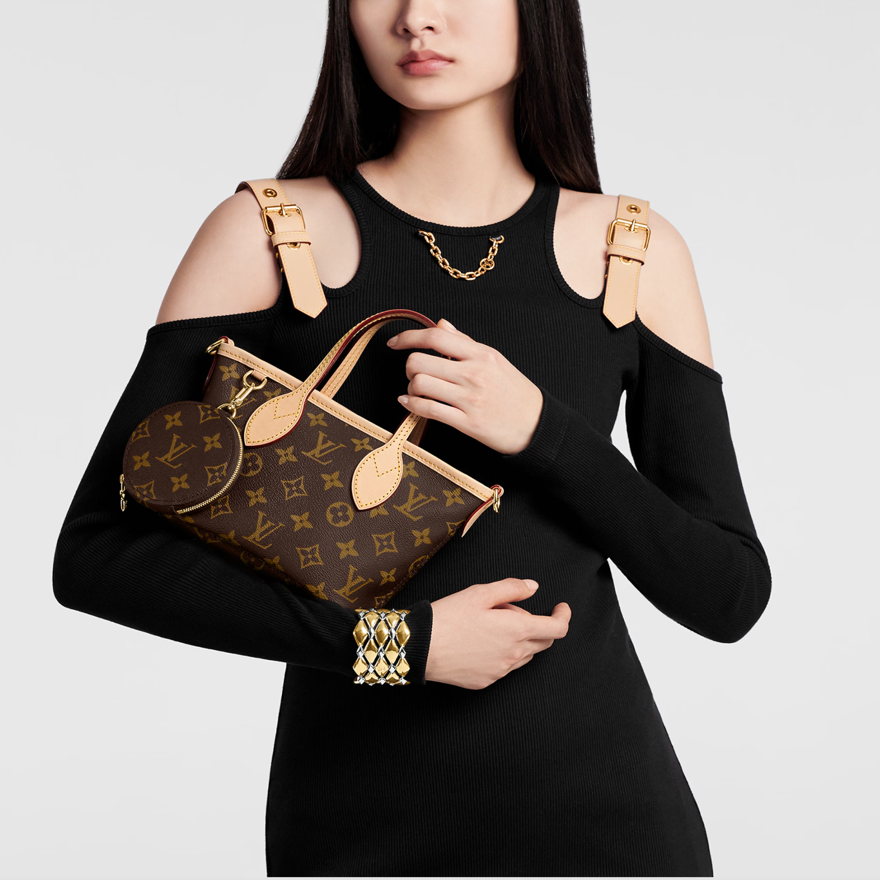 LOUIS VUITTON LV Monogram Canvas Neverfull BB Beige - Bag