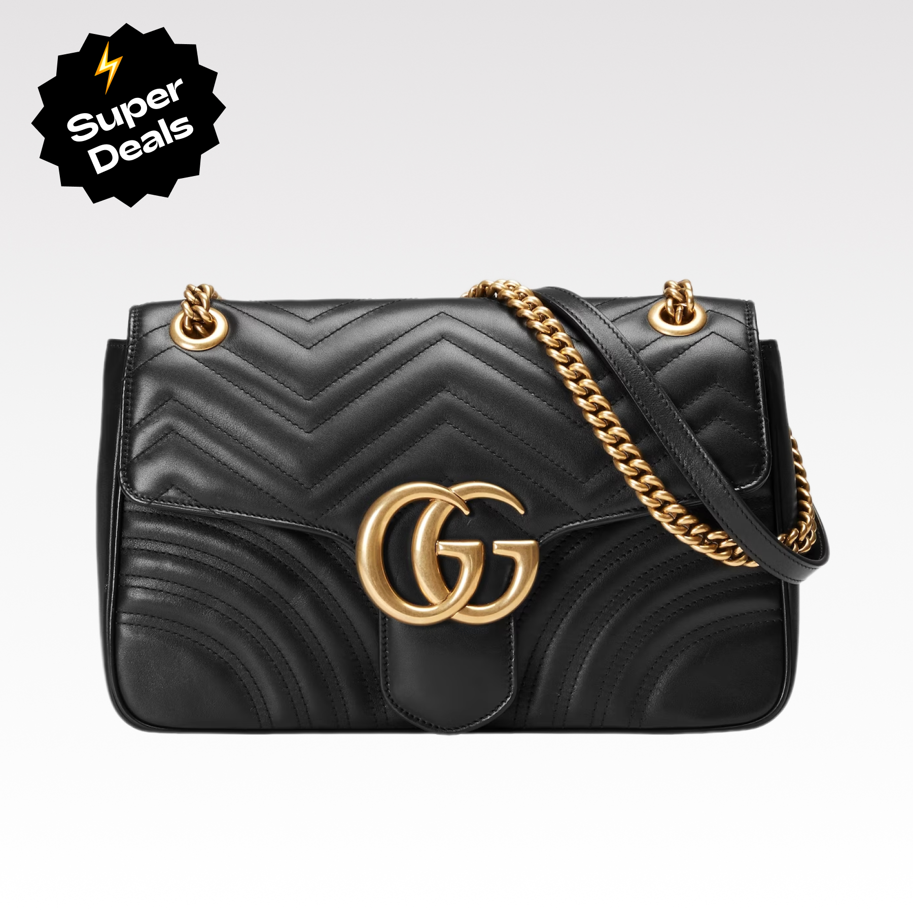 Gucci GG Marmont Small Shoulder Bag Black - Bag