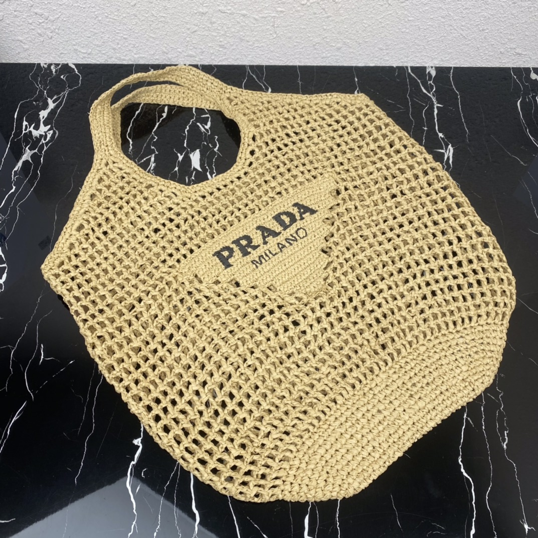 Prada Crochet tote bag Raffia bag