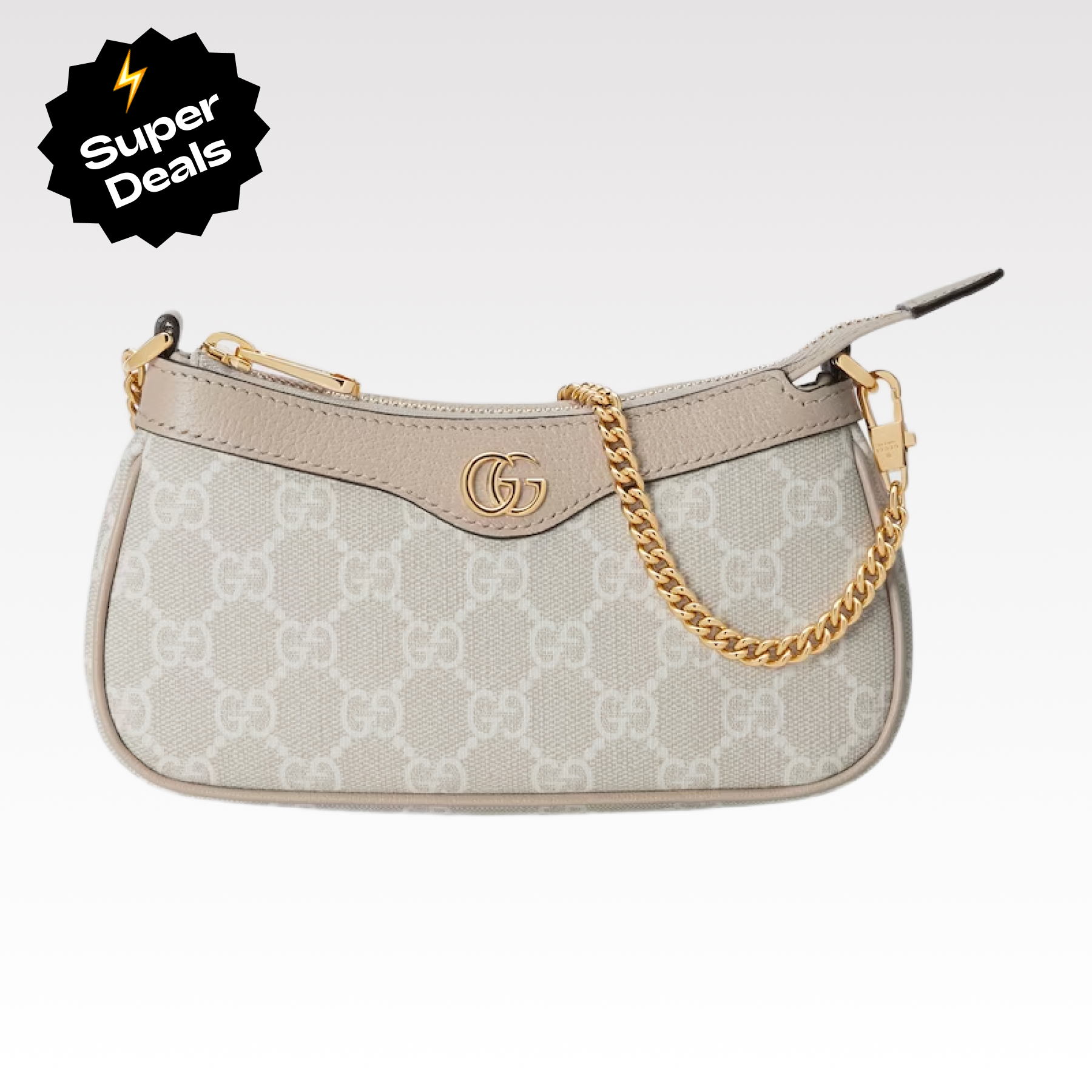 Gucci Ophidia Collection Handbag - Beige And White Bag