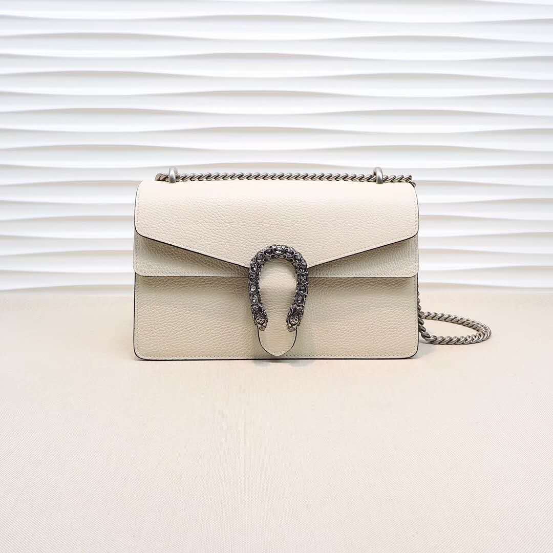 Gucci DIONYSUS White Leather Small Shoulder Bag