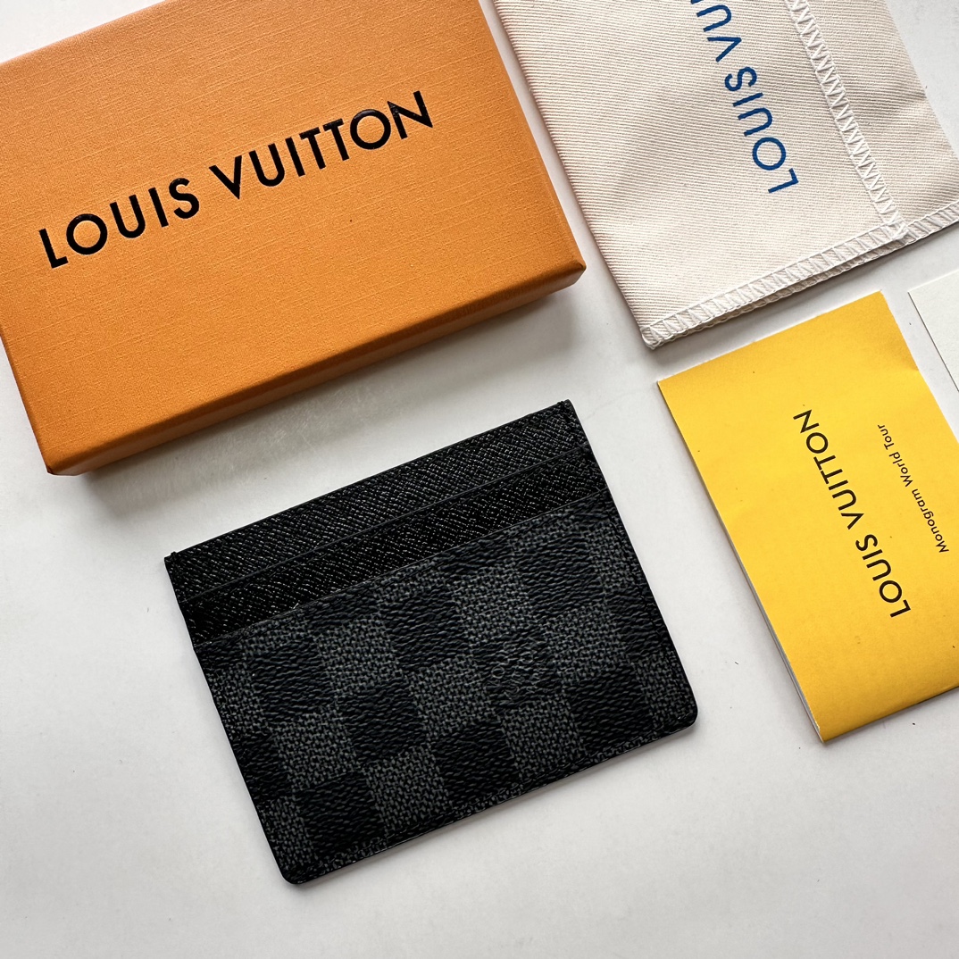 Louis Vuitton Neo Porte Cartes Black Wallet ﻿