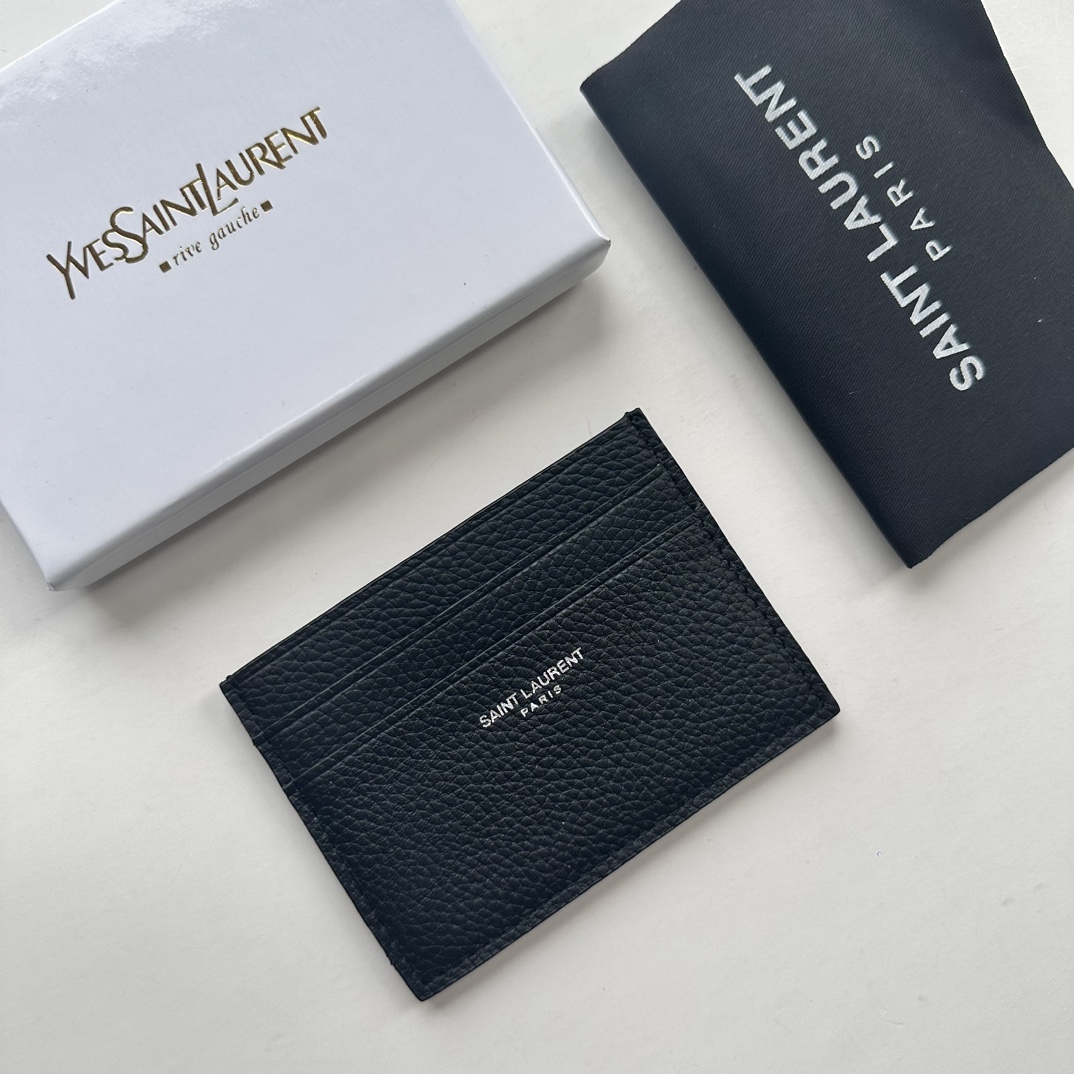 Saint Laurent Card Holder Card Case Black Wallet