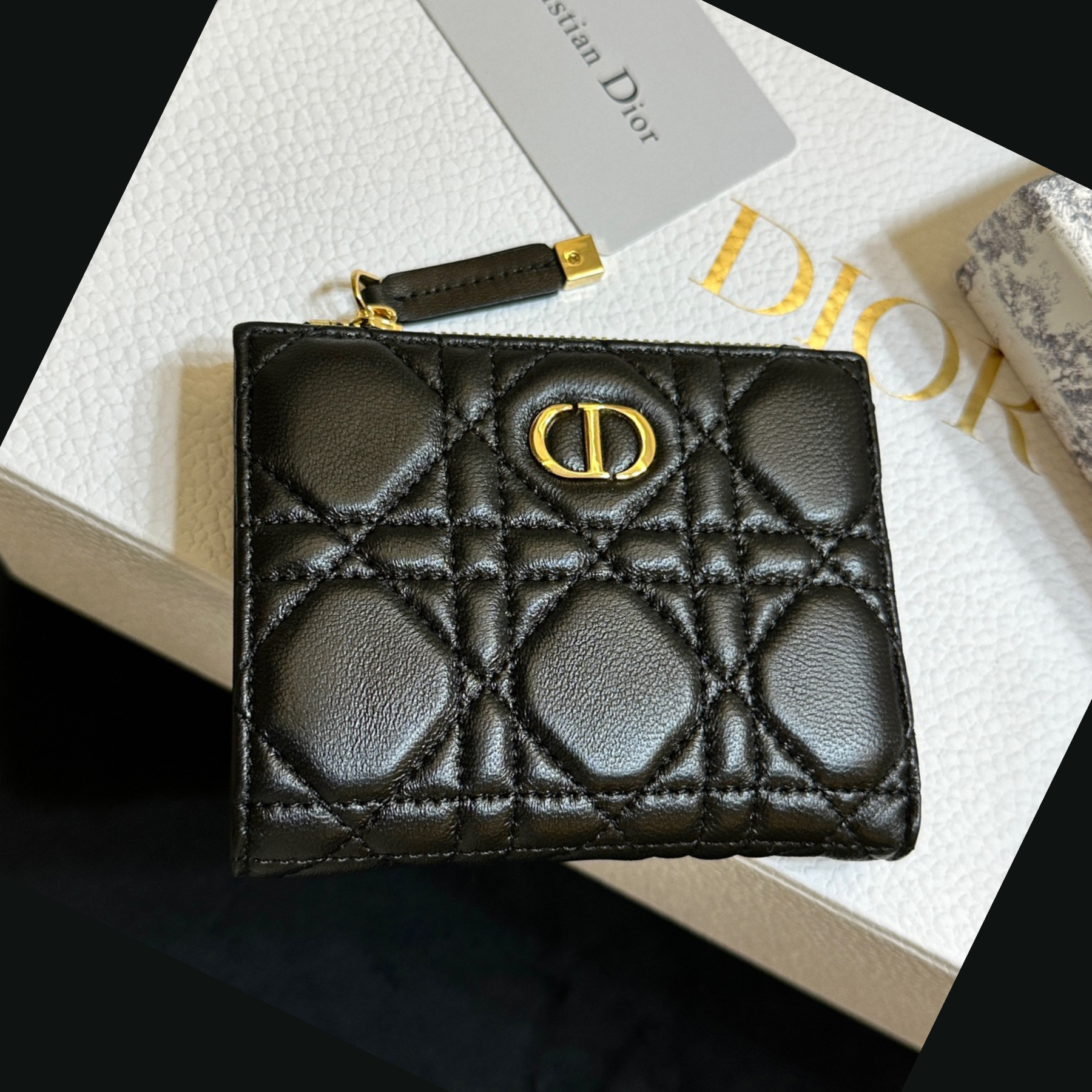 Dior Caro Dahlia Wallet-dark leatherWallet