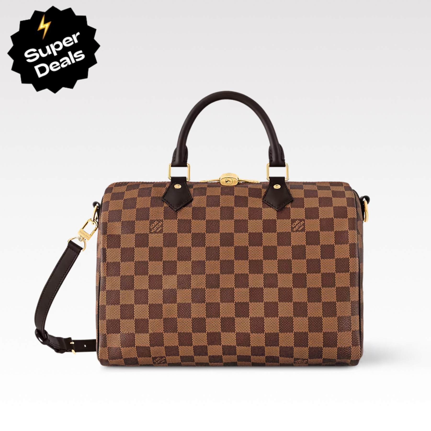 Louis Vuitton Speedy Bandoulière 30 Damier Ebene Women Handbag - Bag