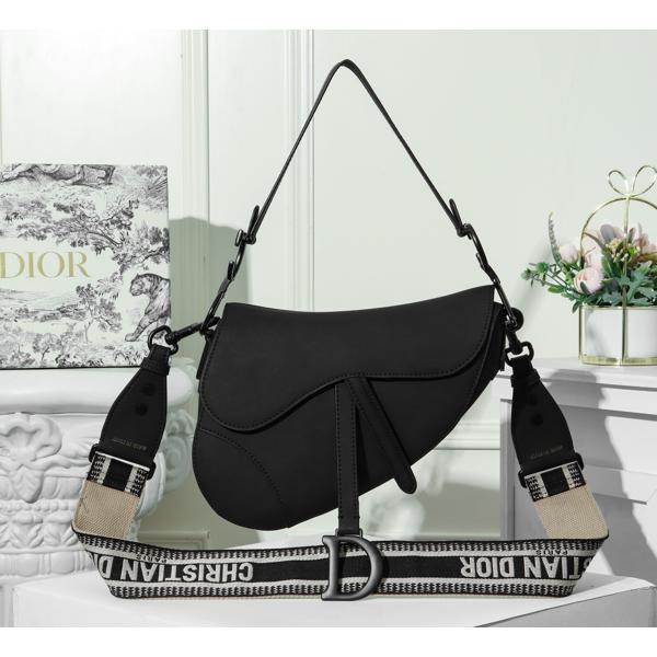Dior Saddle Black Ultramatte Calfskin Bag