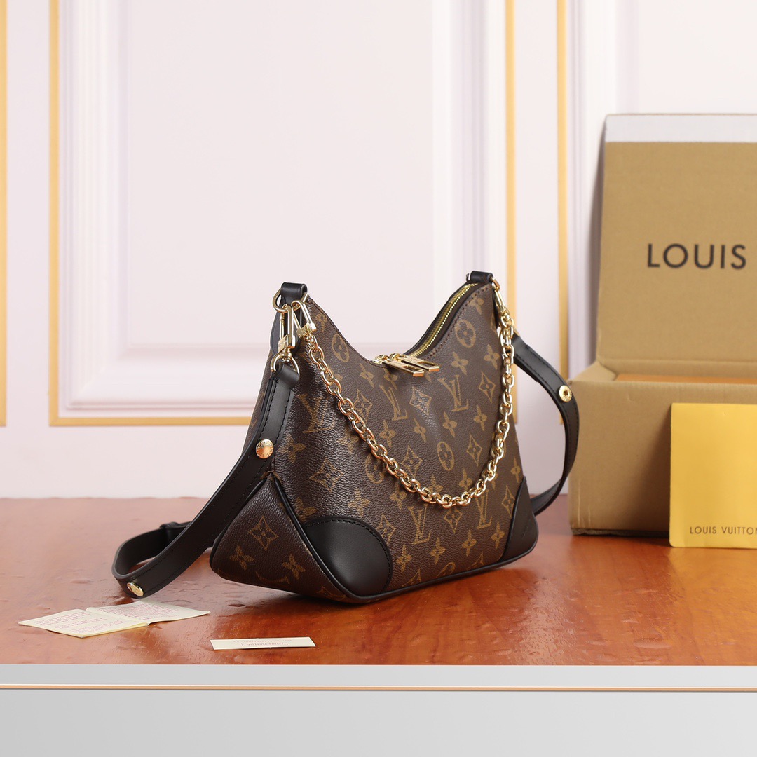 LOUIS VUITTON LV Monogram Boulogne NM Black - Bag