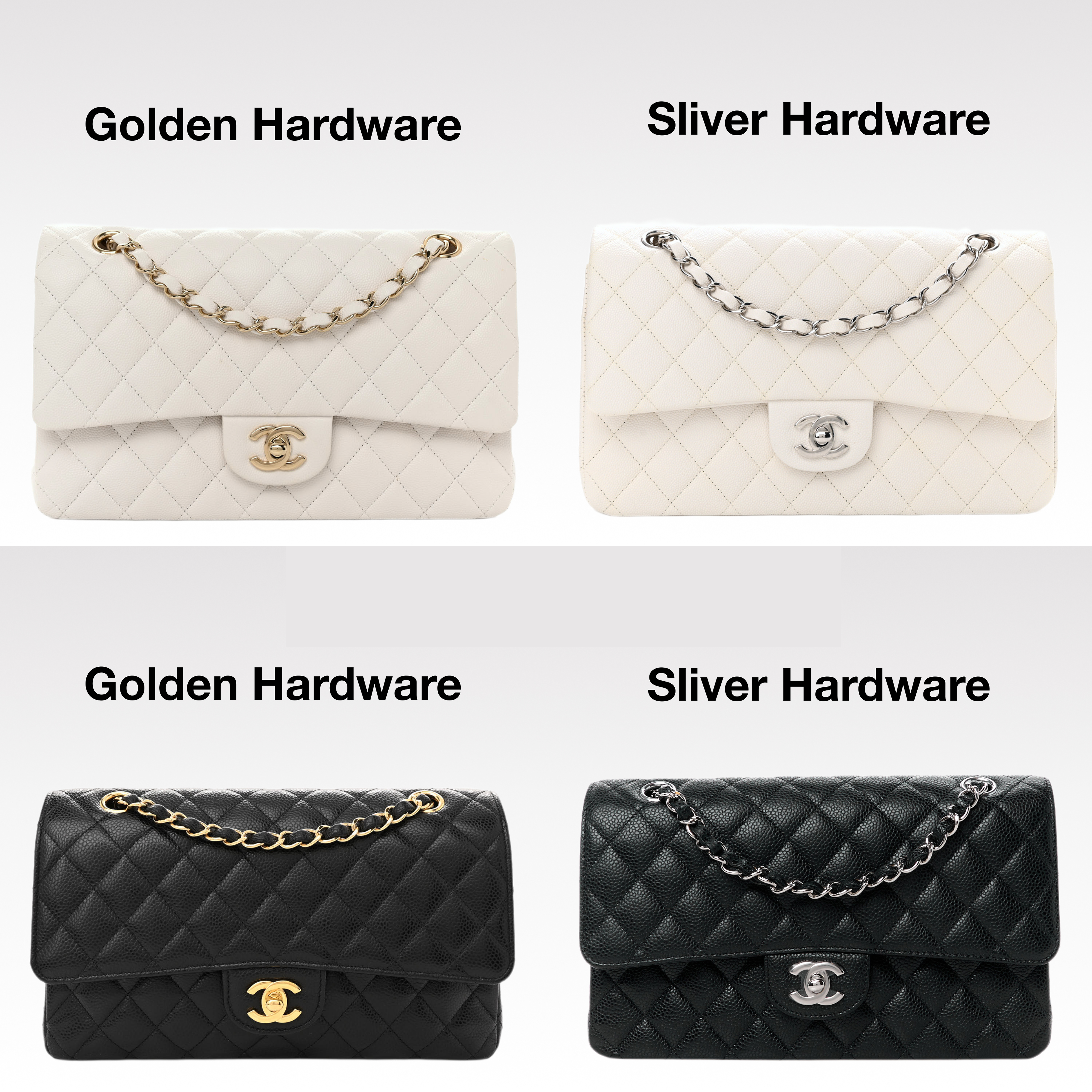 Chanel Classic Double Flag Bag White Leather Shoulder Bag