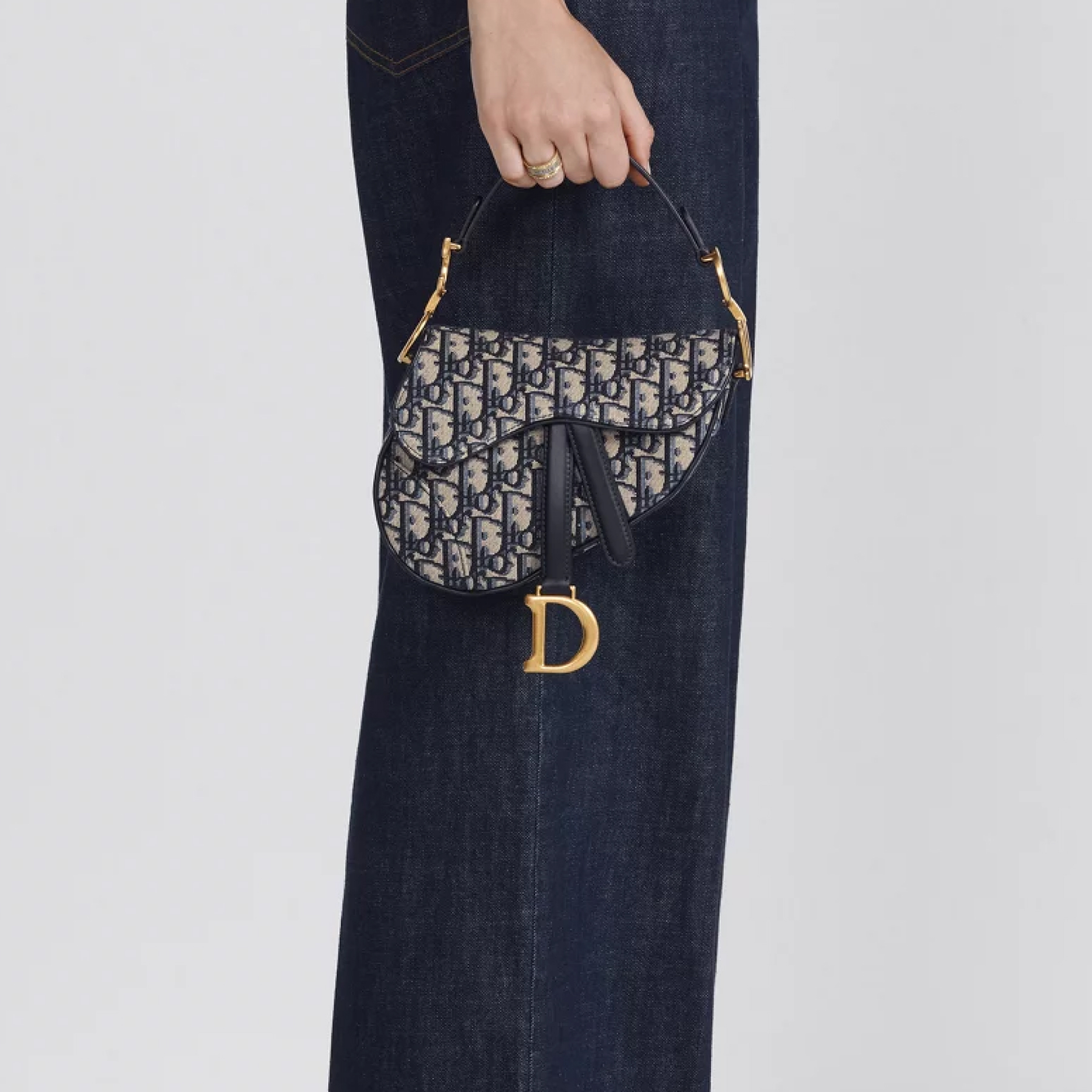 Dior Saddle Handbag Oblique Jacquard Bag