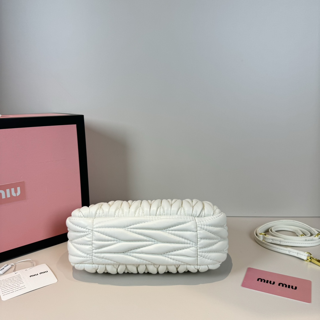 Miu Miu Wander matelassé nappa leather hobo bag handbag - Bag