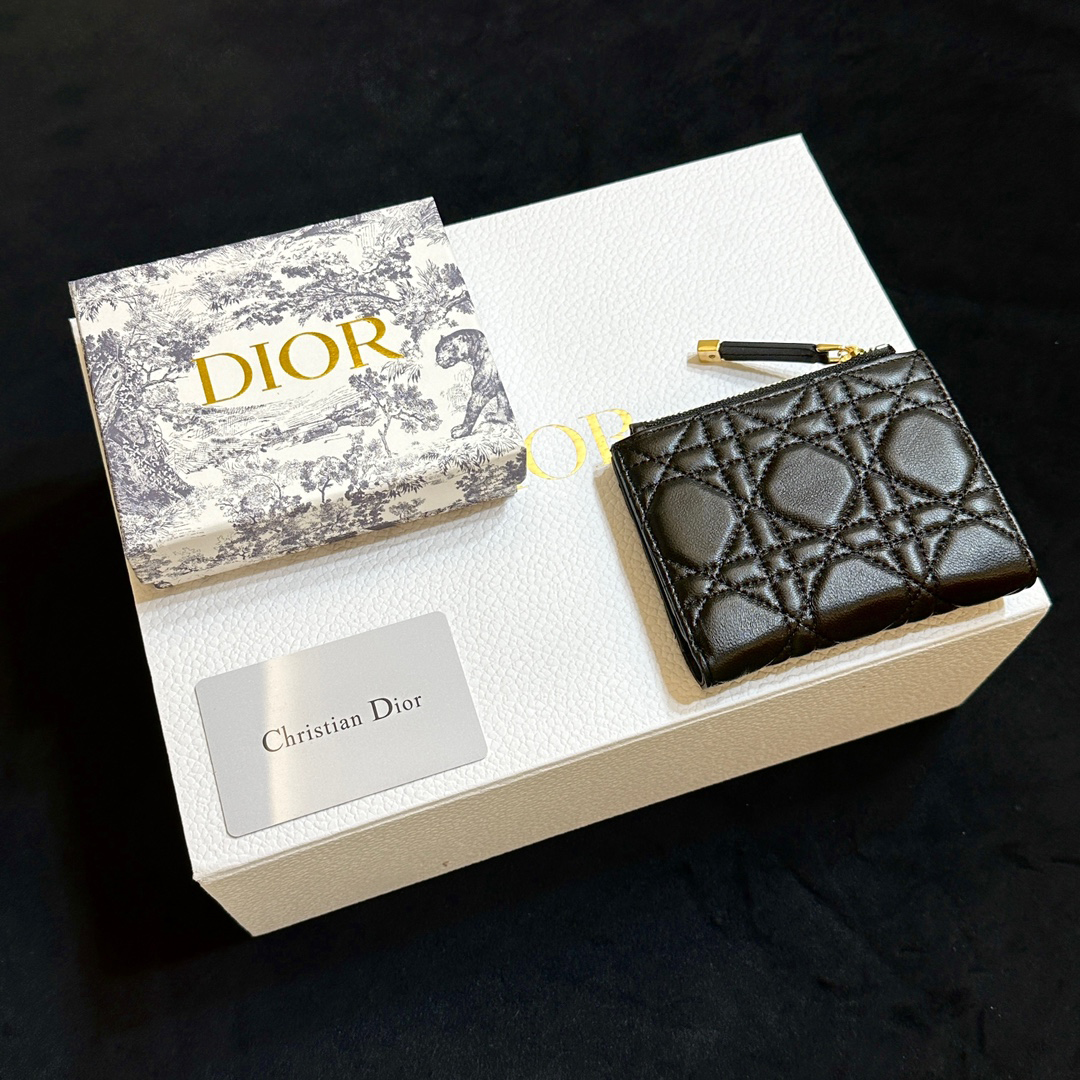 Dior Caro Dahlia Wallet-dark leatherWallet