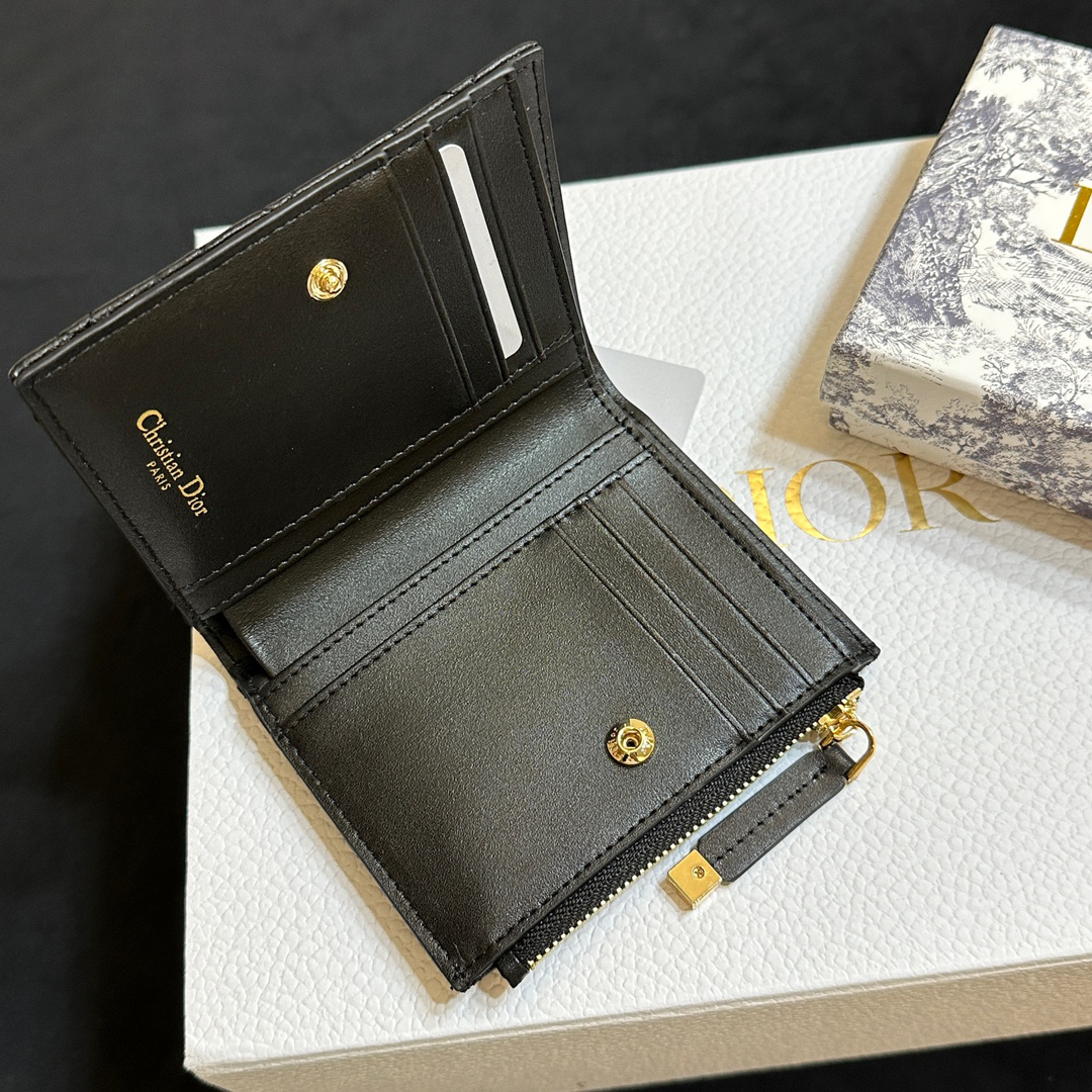 Dior Caro Dahlia Wallet-dark leatherWallet