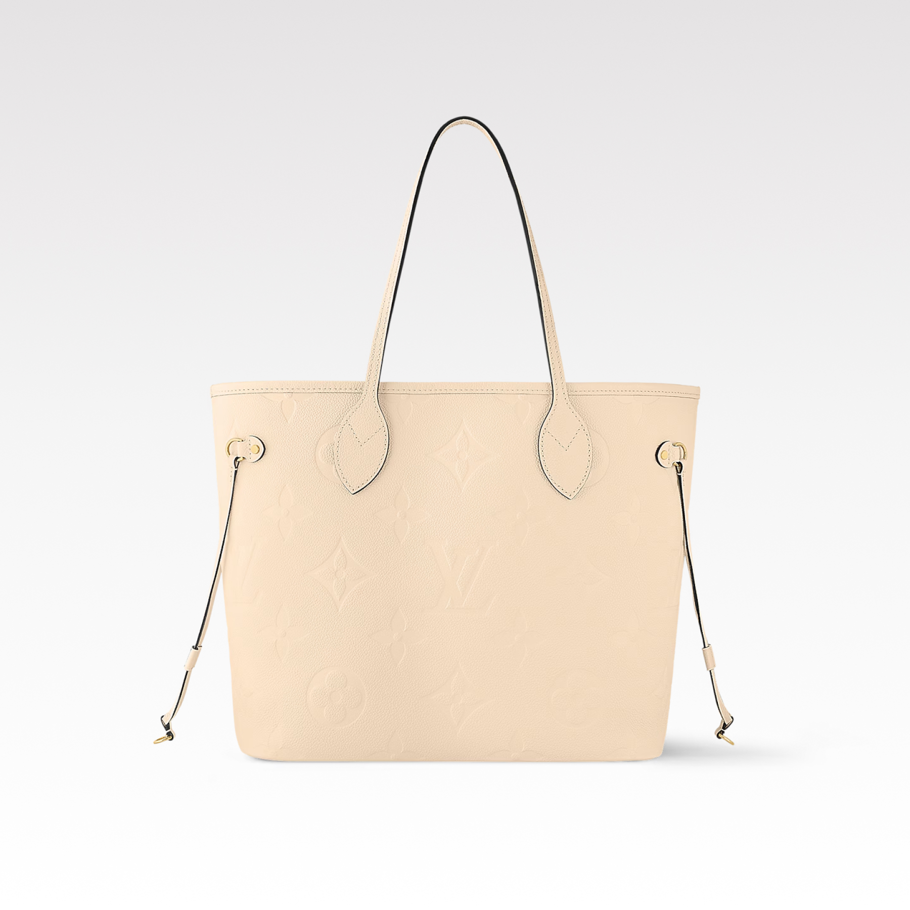 Louis Vuitton Neverfull Full Leather Embossed Medium Handbag