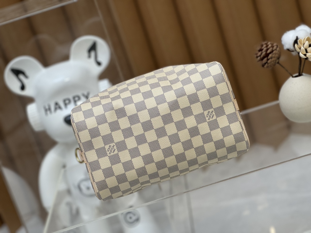 Louis Vuitton Speedy Bandoulière 25 Damier Azur Canvas Women Handbag - Bag