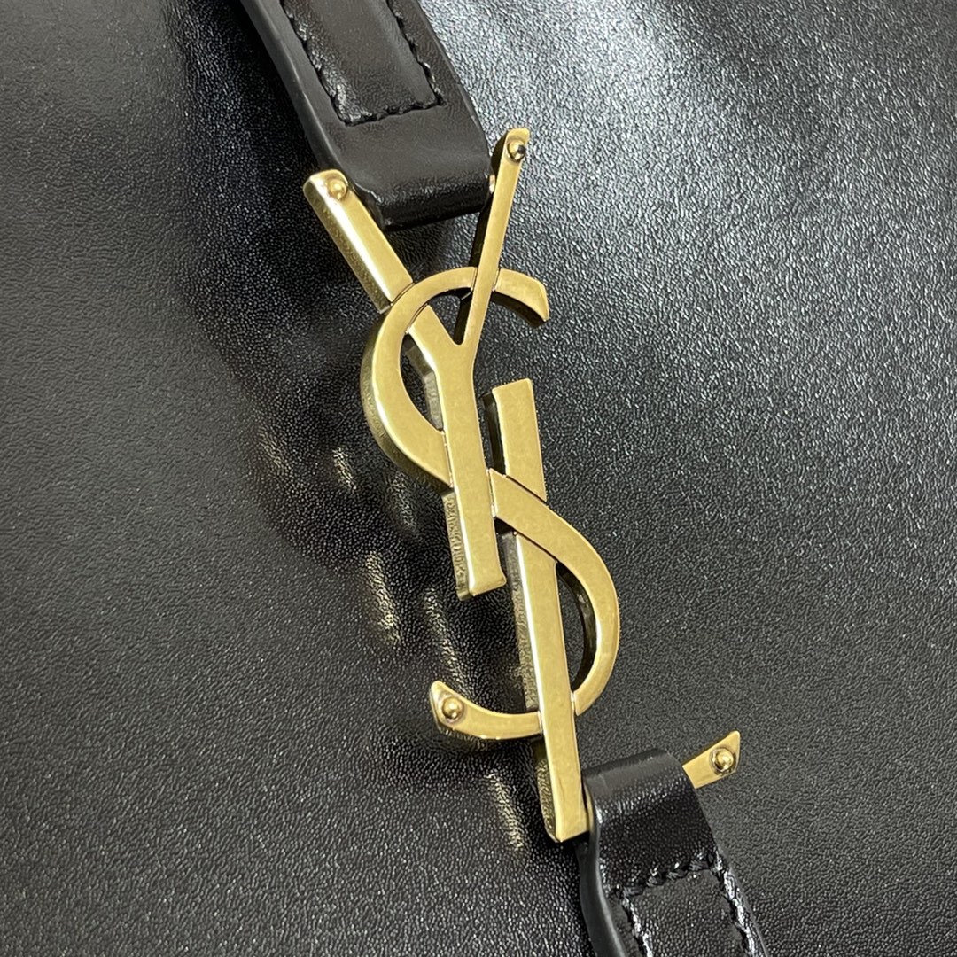 SAINT LAURENT YSL Croc-Embossed Le 5 à 7 Hobo Bag