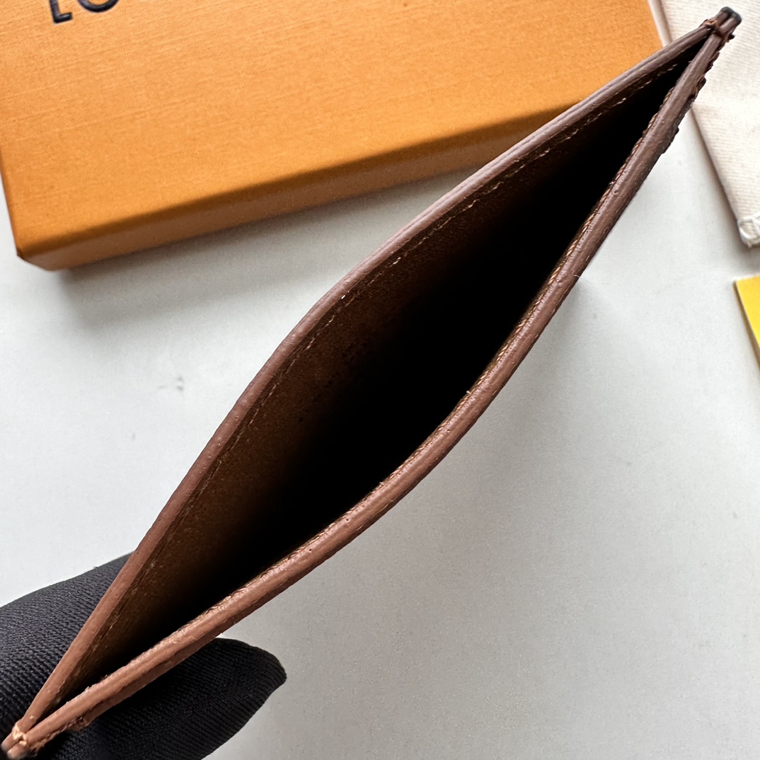 Louis Vuitton Double Card Holder Brown Monogram Wallet ﻿