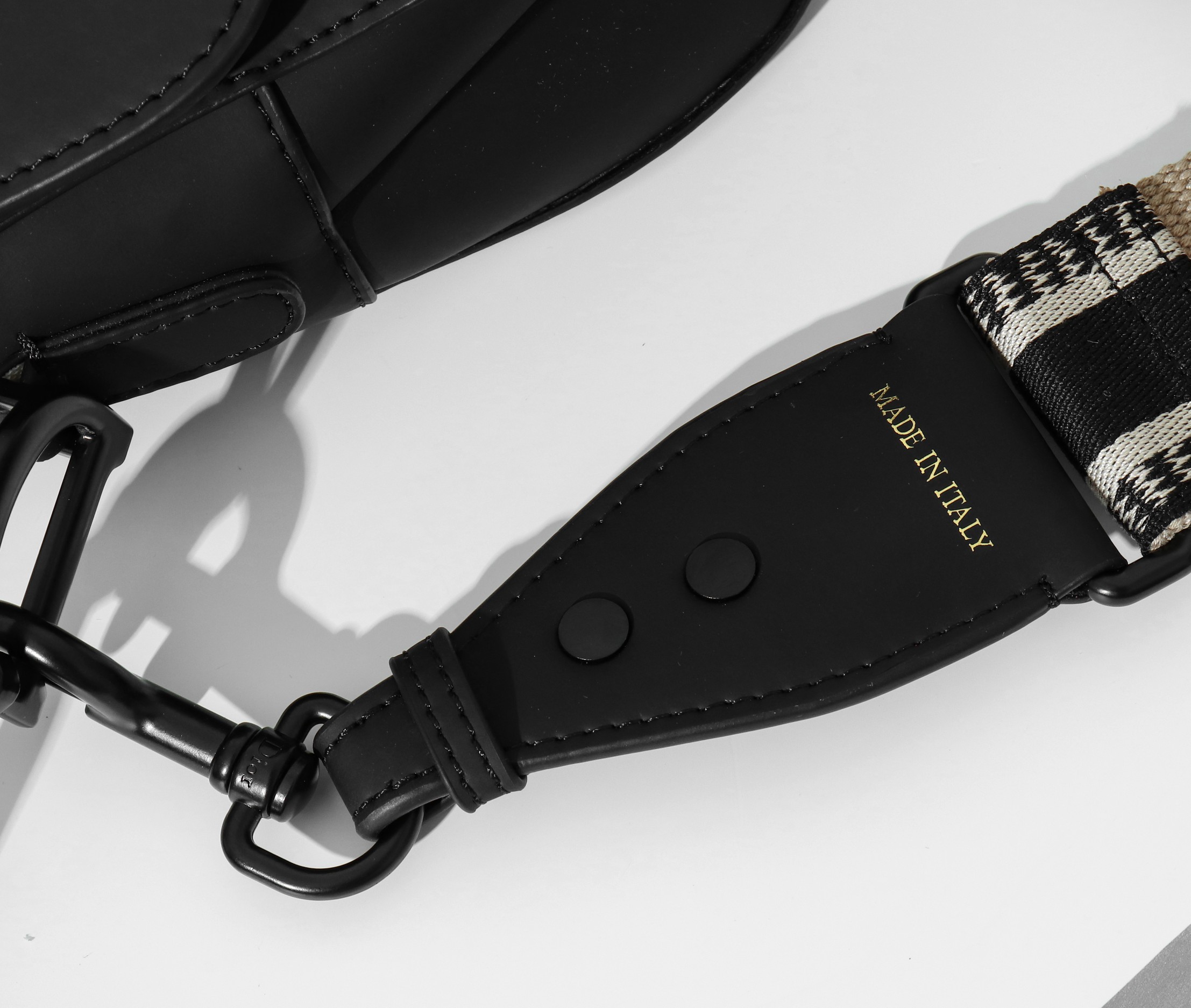 Dior Saddle Black Ultramatte Calfskin Bag