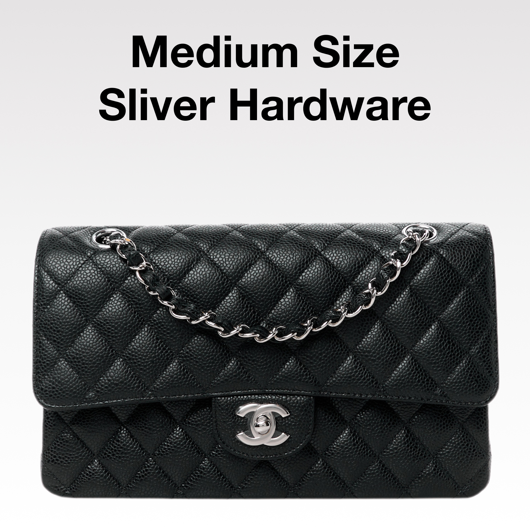 Chanel Classic Flag Bag Jumbo Classic Double Flap Bag Black Caviar Gold Hardware - Bag