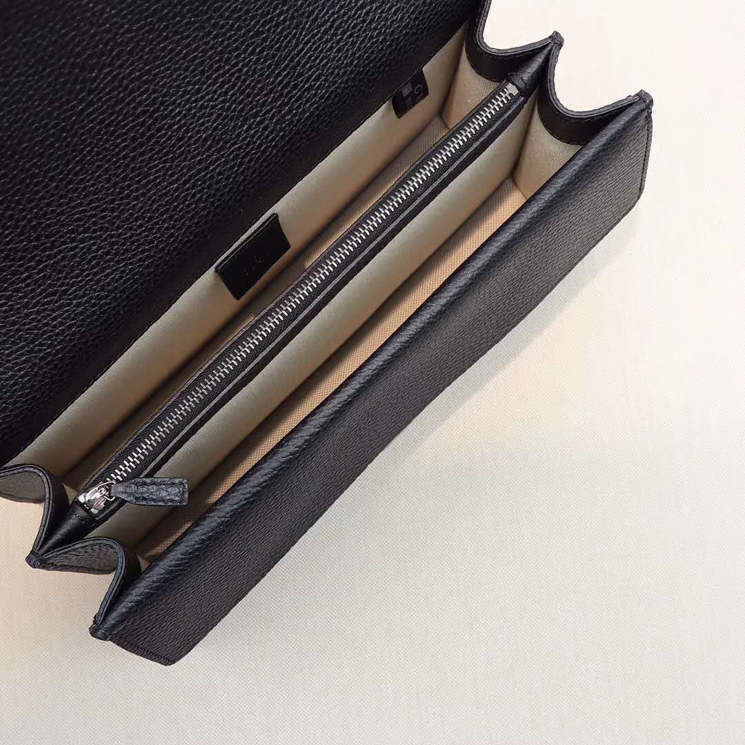 Gucci DIONYSUS Black Leather Small Shoulder Bag