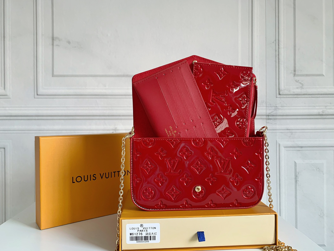 Louis Vuitton LV Felicie Pochette Monogram Vernis- Bag