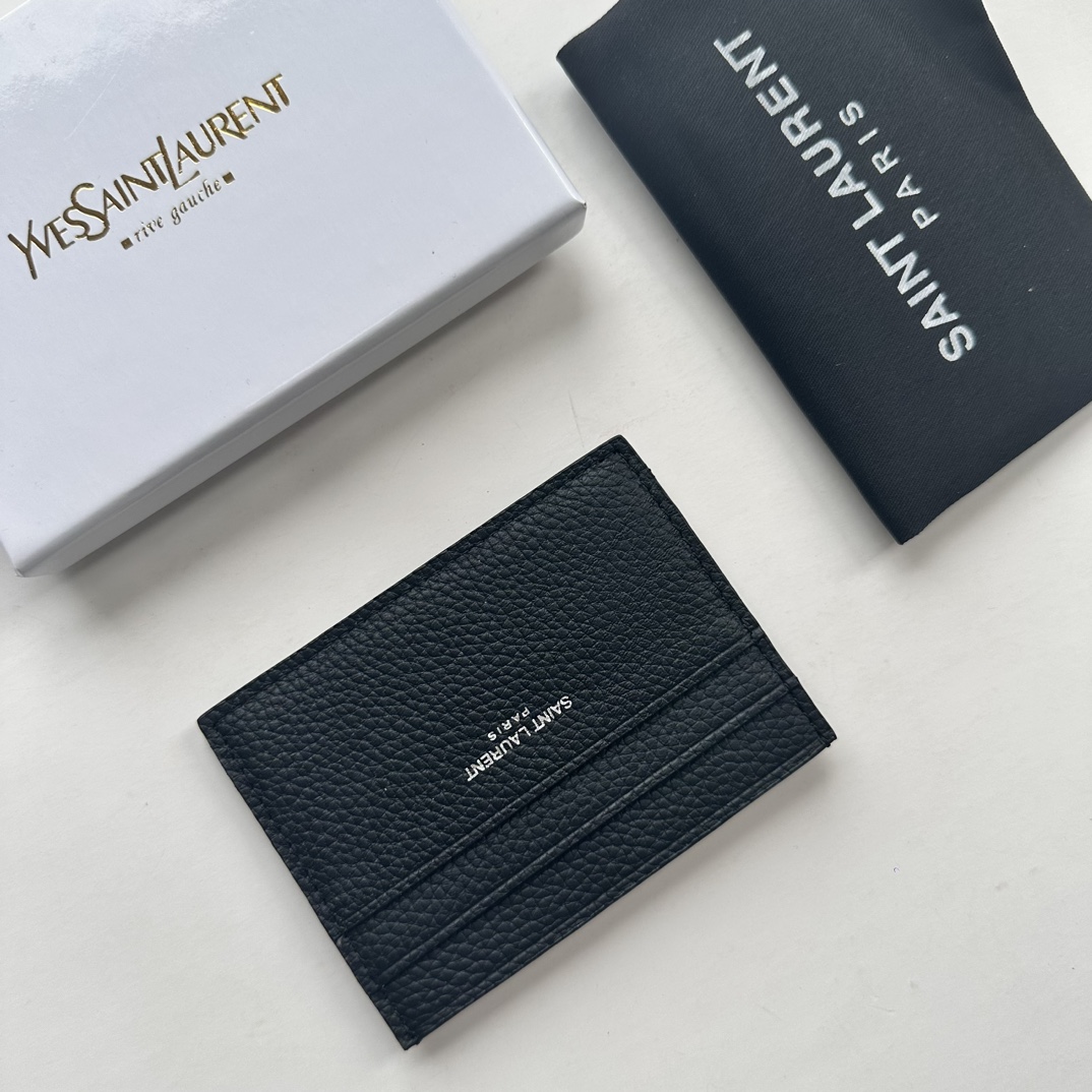 Saint Laurent Card Holder Card Case Black Wallet