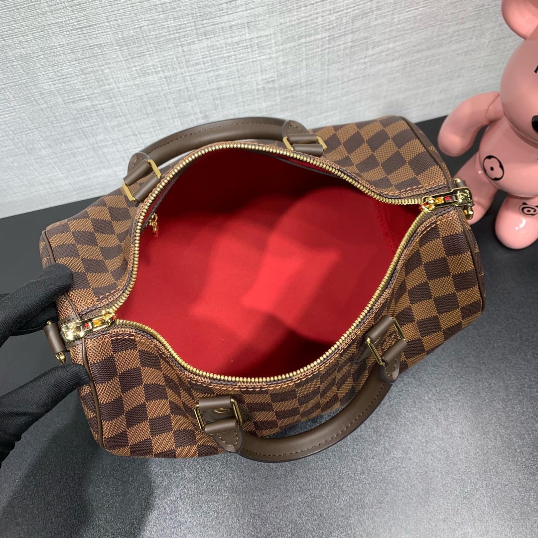 Louis Vuitton Speedy Bandoulière 30 Damier Ebene Women Handbag - Bag