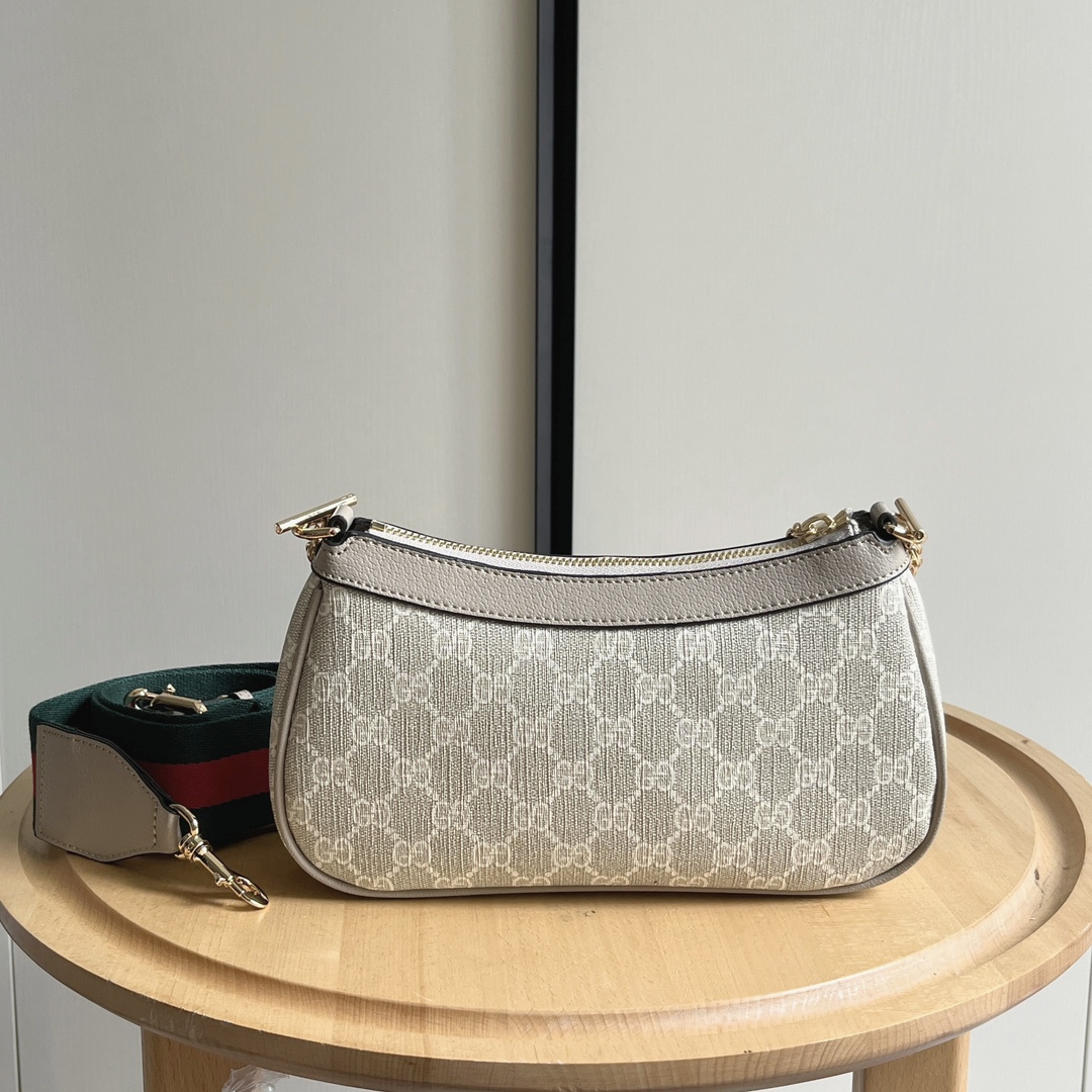 Gucci Ophidia Collection Handbag - Beige And White Bag
