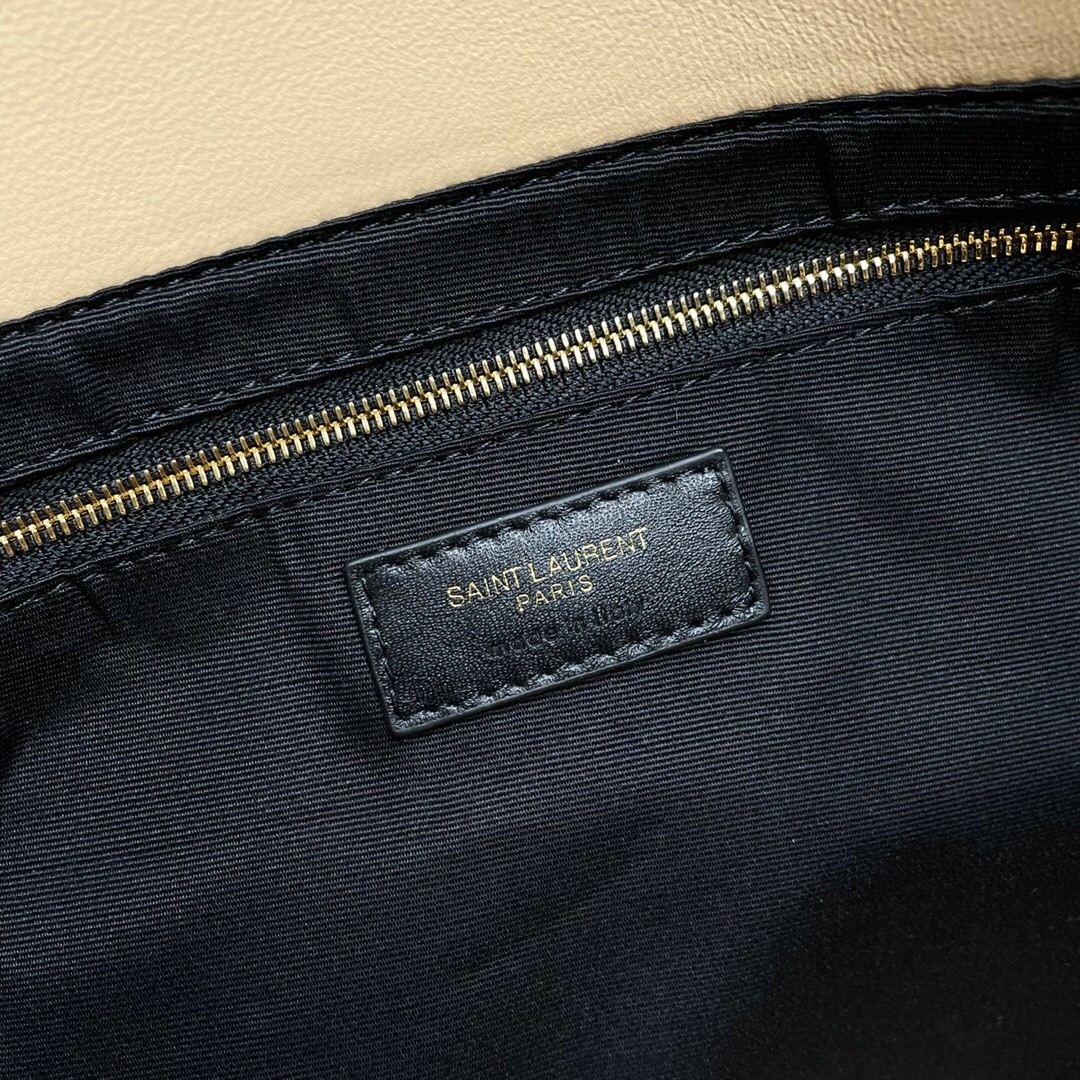 SAINT LAURENT ICARE MAXI SHOPPING BAG IN QUILTED Calfskin APRICOT - Bag