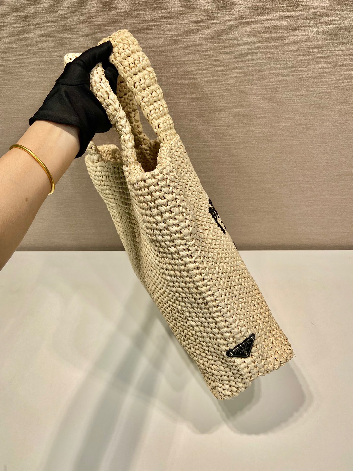 Prada Crochet tote bag Raffia bag