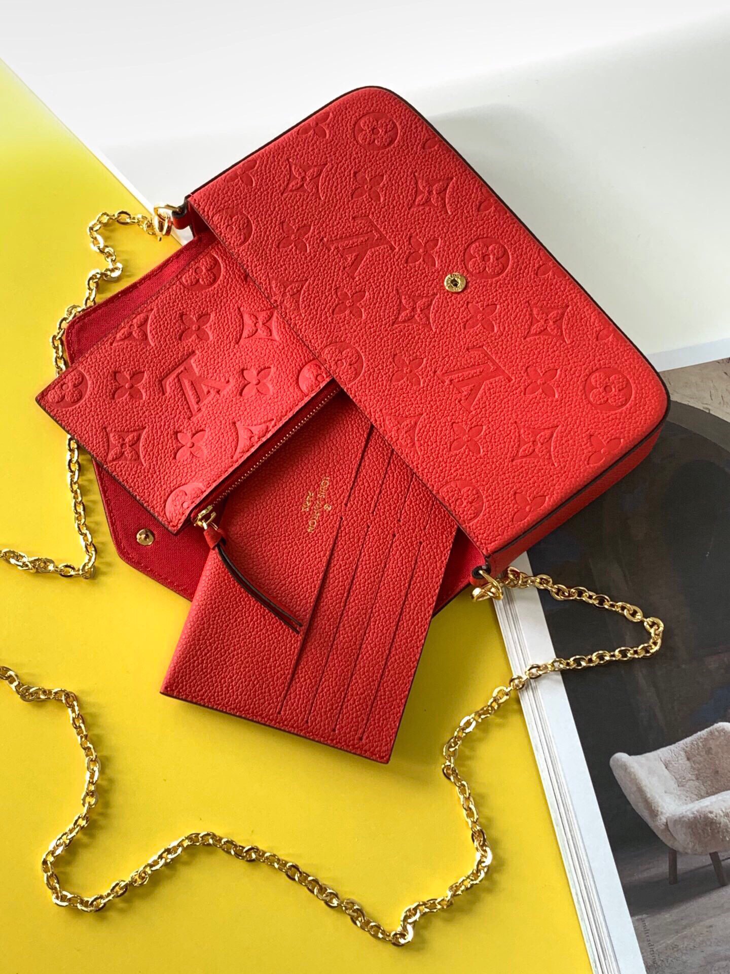 Louis Vuitton LV Pochette Felicie clutch bag