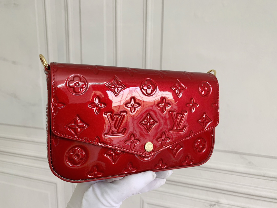 Louis Vuitton LV Felicie Pochette Monogram Vernis- Bag