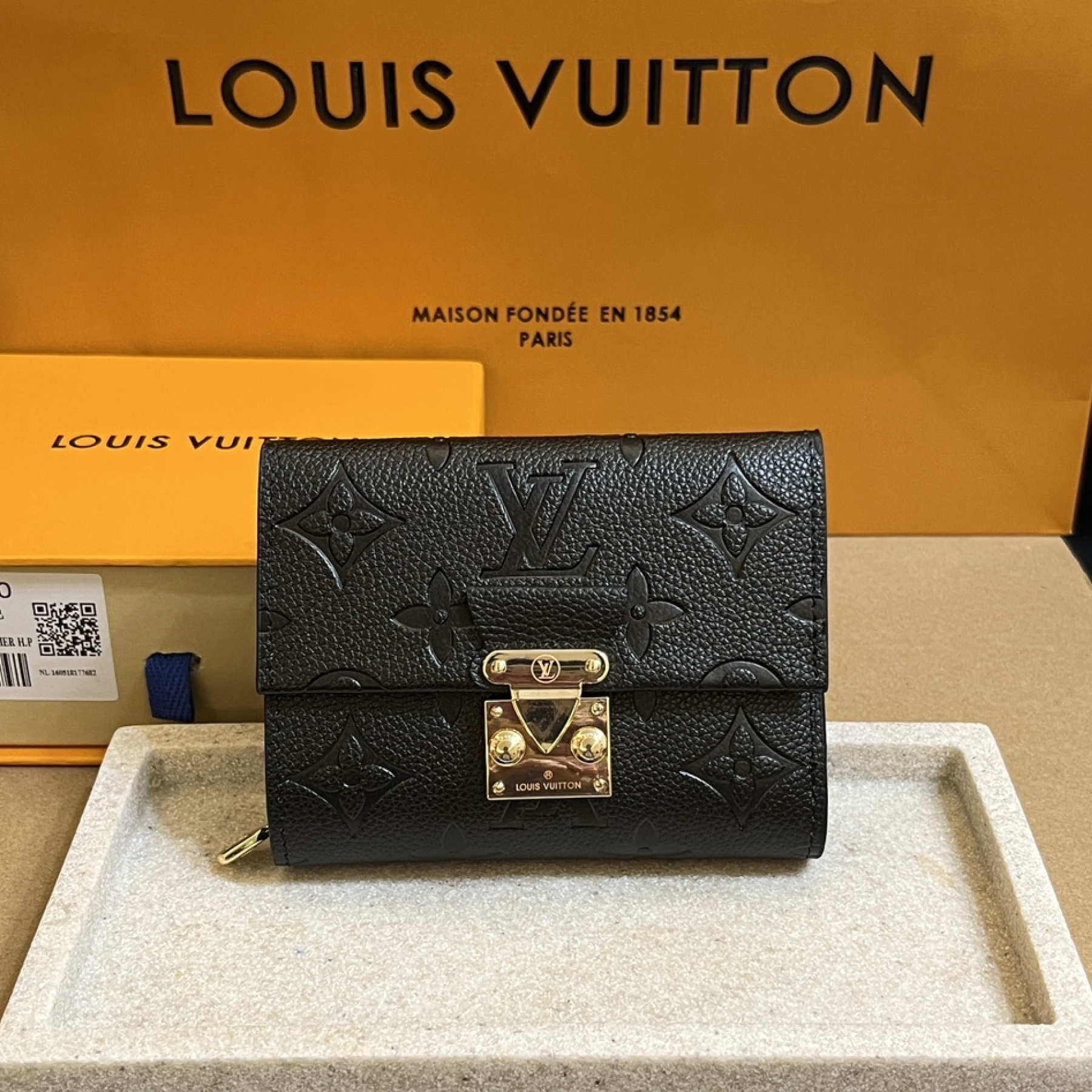 Louis Vuitton LV Métis Monogram Empreinte Wallet-Black Wallet
