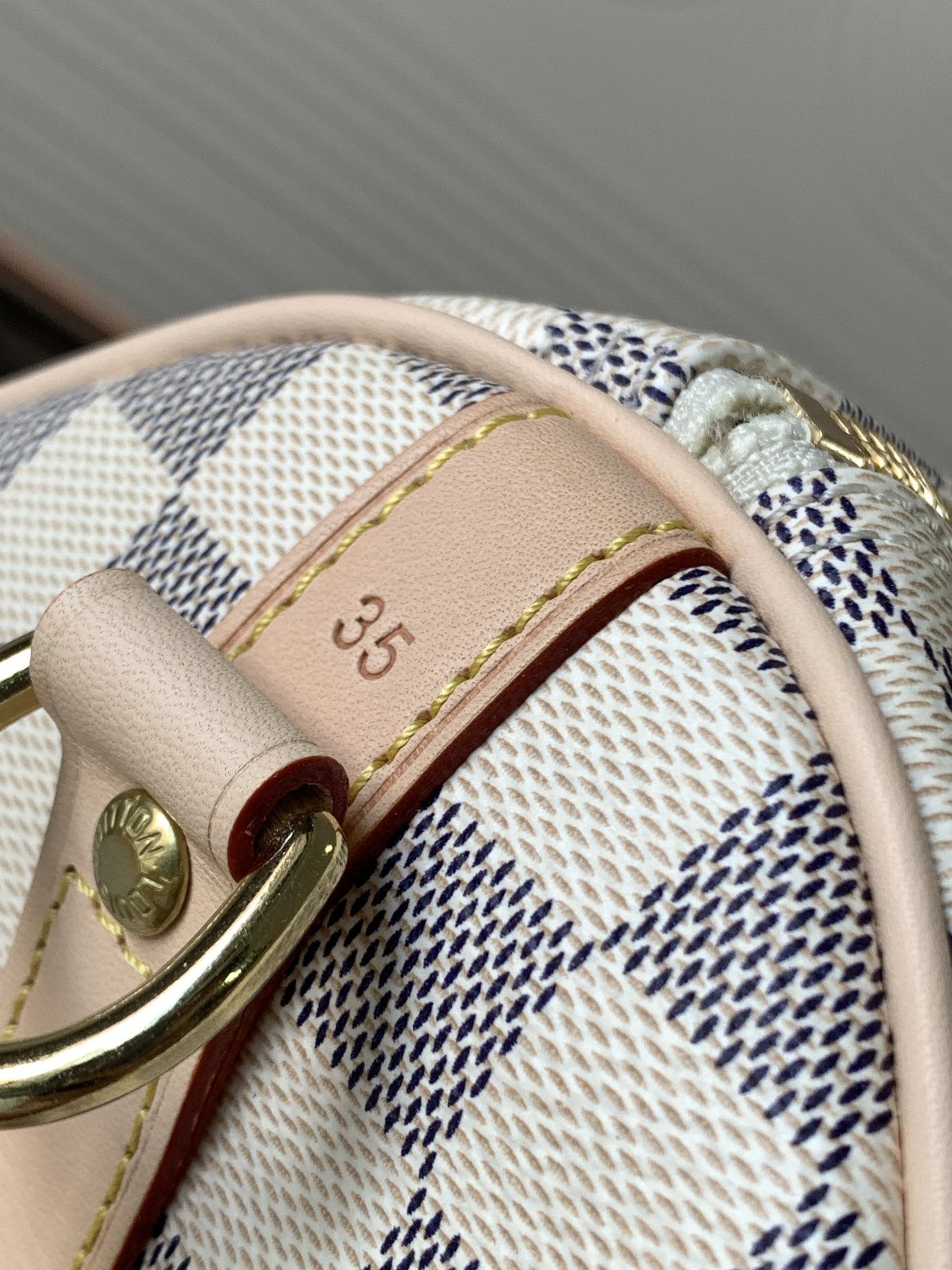 Louis Vuitton Speedy Bandoulière 35 Damier Azur Canvas Women Handbag - Bag