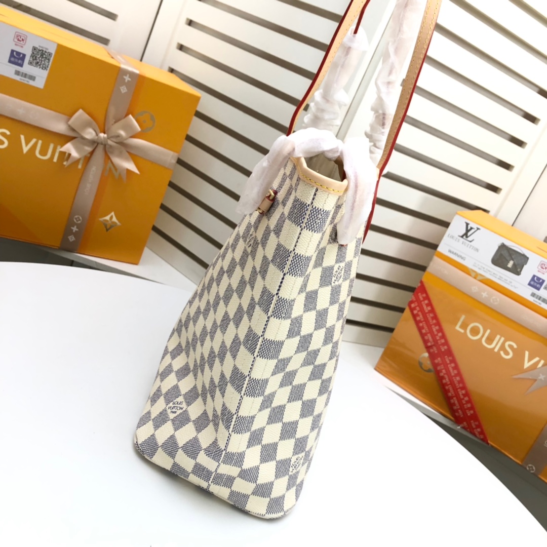 LOUIS VUITTON LV Damier Azur Canvas Neverfull GM - Bag