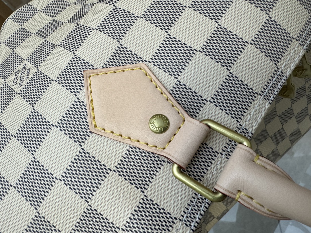 Louis Vuitton Speedy Bandoulière 30 Damier Azur Canvas Women Handbag - Bag