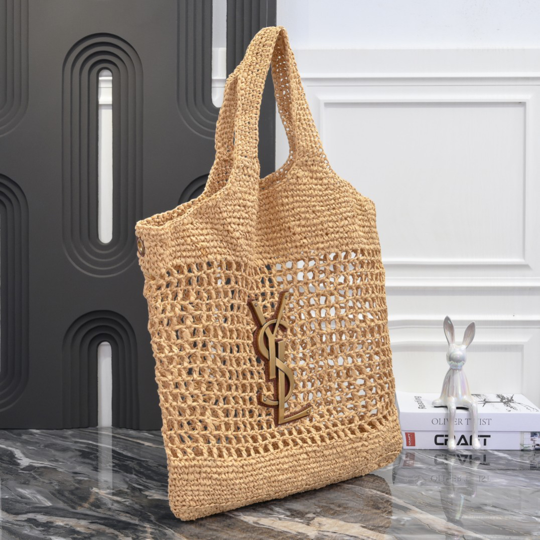 Saint Laurent Icare In Raffia - Bag