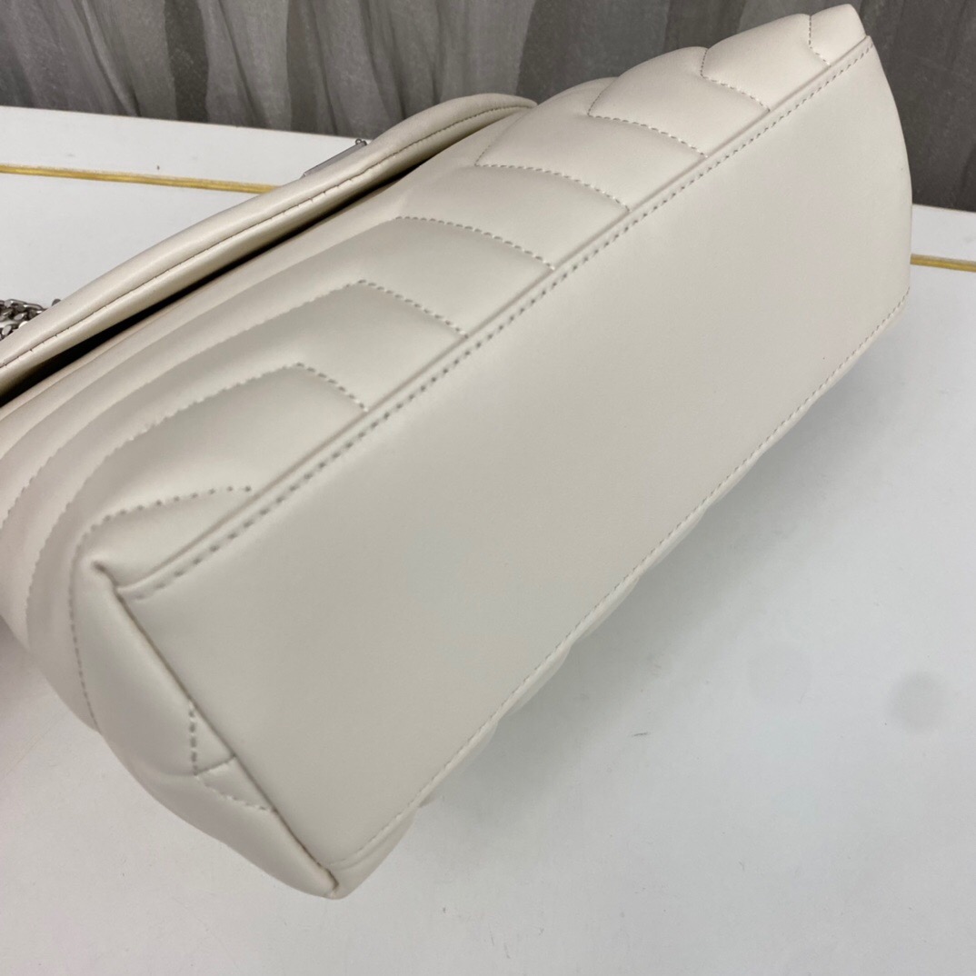 SAINT LAURENT Loulou Small Quilted Leather Shoulder Bag