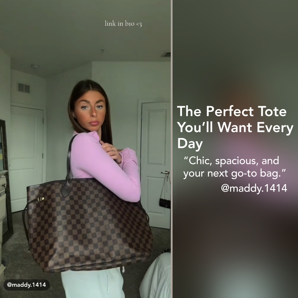 LOUIS VUITTON LV Damier Ebene Canvas Neverfull GM Cherry - Bag