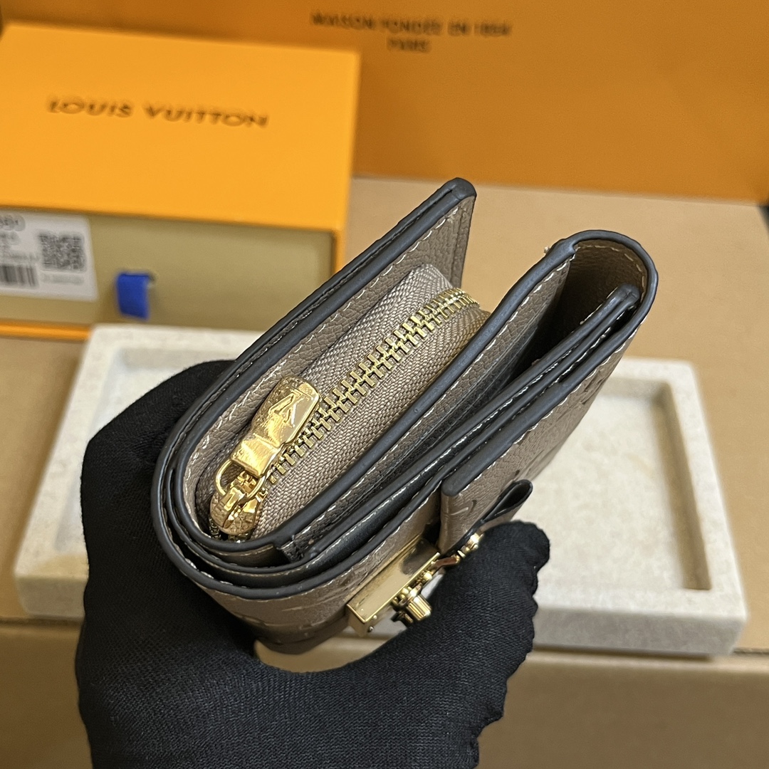 Louis Vuitton LV Métis Monogram Empreinte Wallet-Elephant Gray Wallet