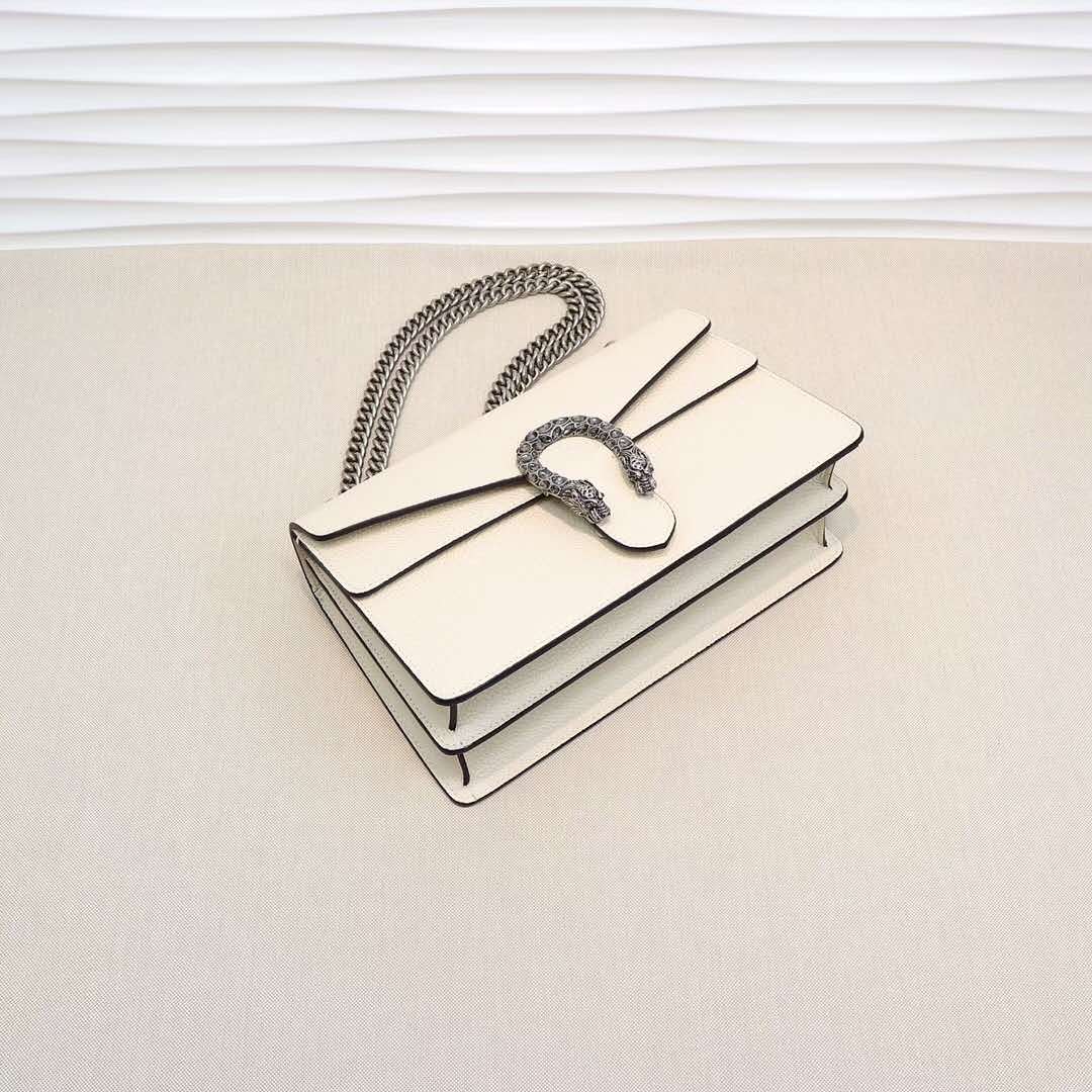 Gucci DIONYSUS White Leather Small Shoulder Bag