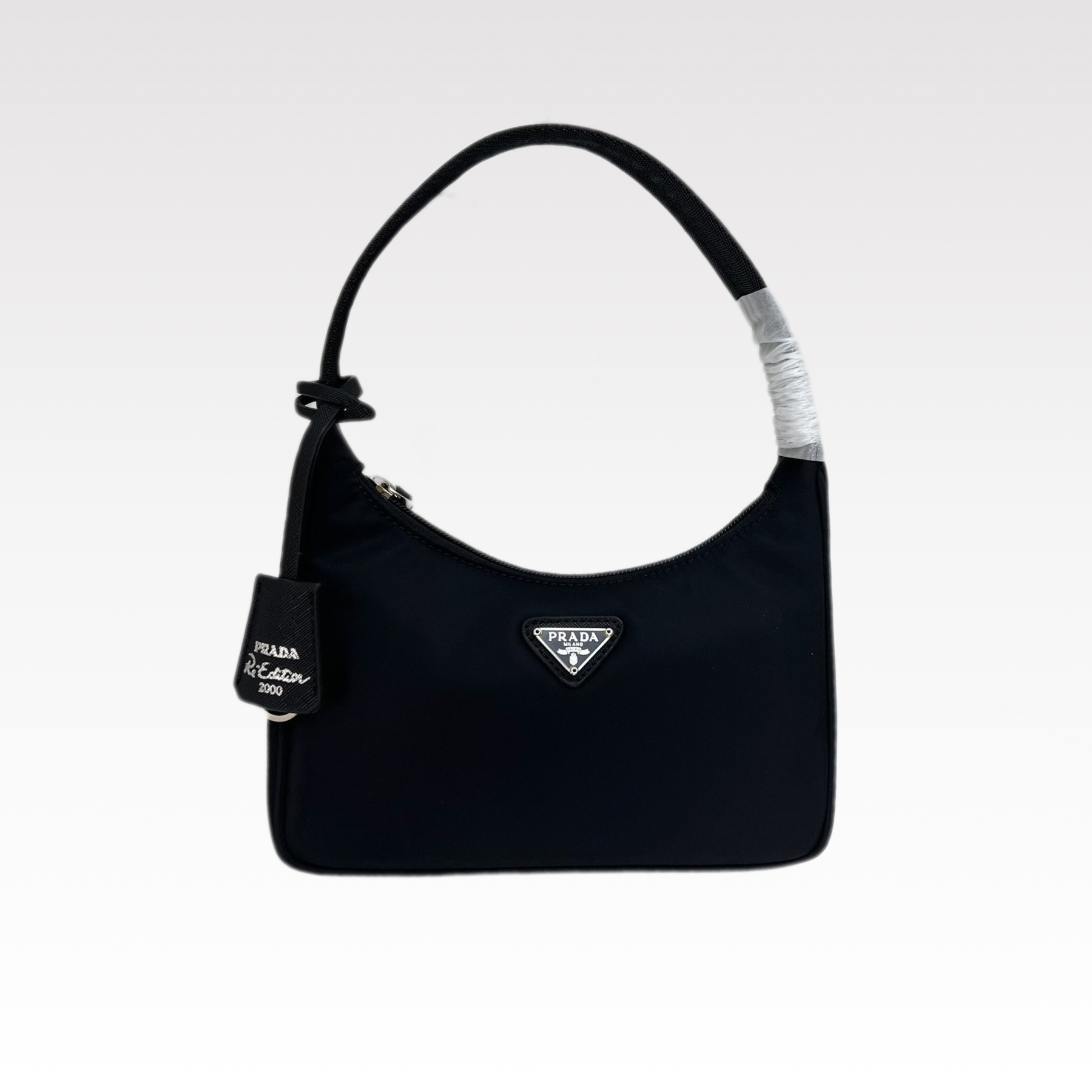 Prada Hobo Medieval Moon Bag - Black Bag