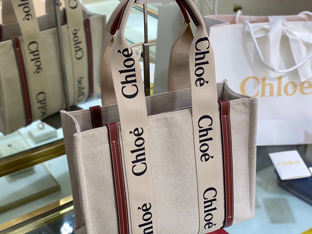 Chloe Woody tote bag Medium Size - Bag