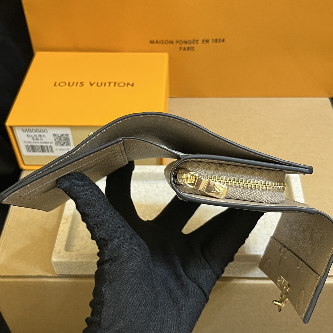 Louis Vuitton LV Métis Monogram Empreinte Wallet-Elephant Gray Wallet