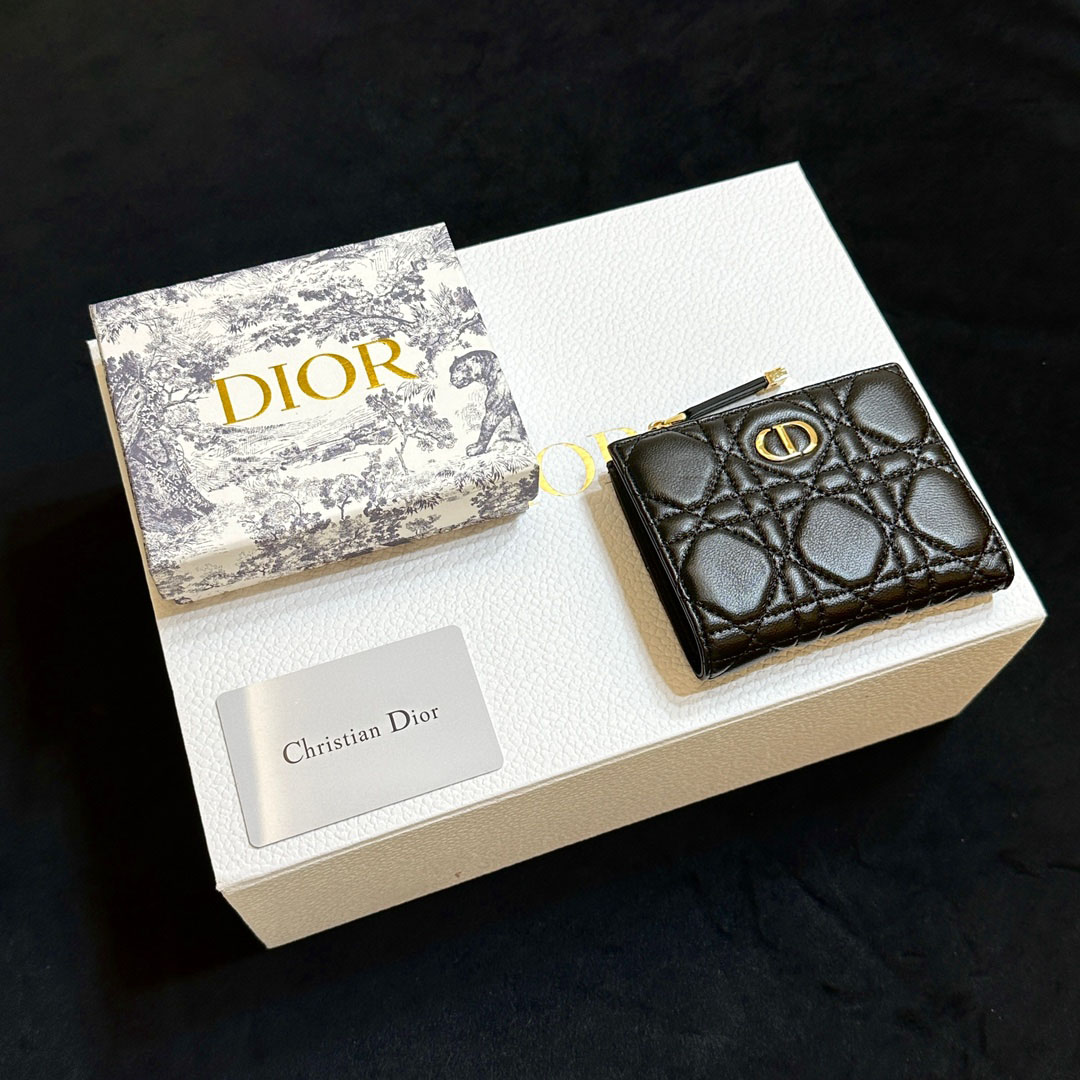 Dior Caro Dahlia Wallet-dark leatherWallet