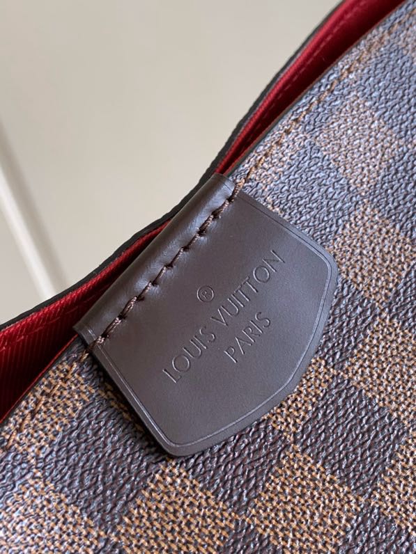 Louis Vuitton Graceful PM Damier Ebene Canvas Shoulder Bag-Ebene Bag