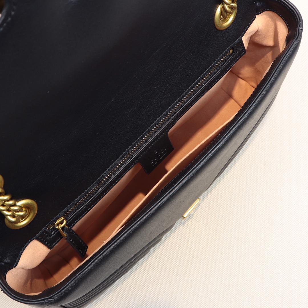 Gucci GG Marmont Small Shoulder Bag Black - Bag