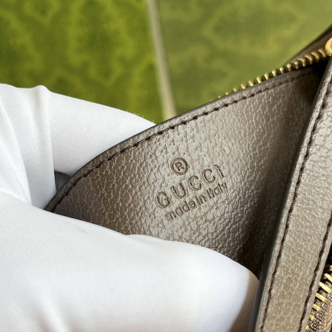 Gucci Ophidia Collection Handbag - Beige And Dark Brown Bag