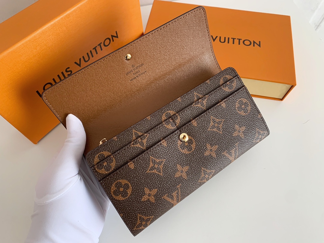 Louis Vuitton LV Monogram Portefeuille Sarah Long Wallet