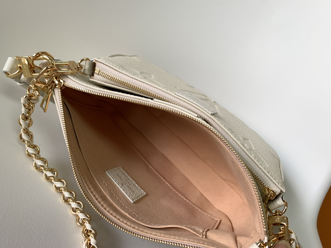 Louis Vuitton Multi Pochette Accessoires Crossbody White Bag