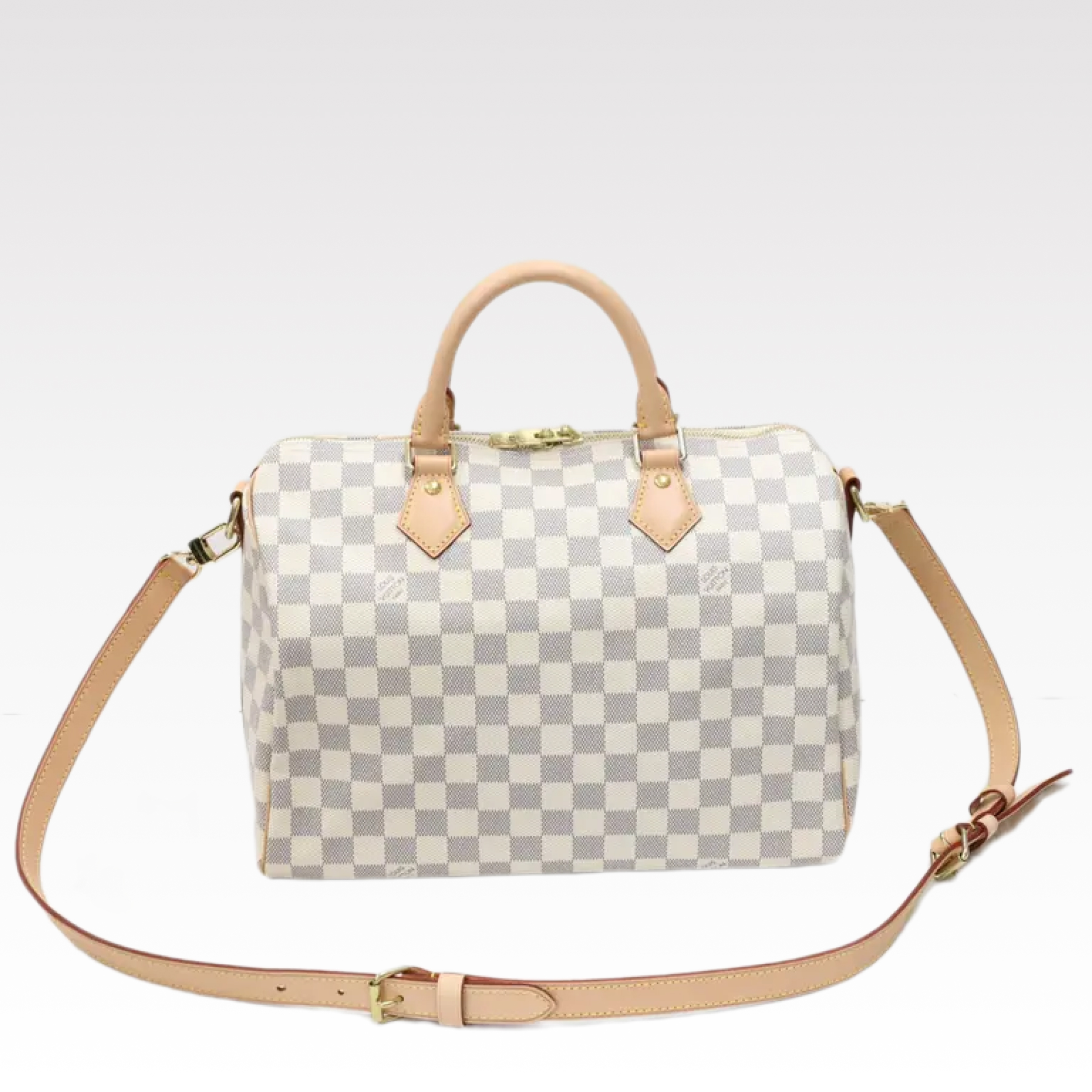 Louis Vuitton Speedy Bandoulière 35 Damier Azur Canvas Women Handbag - Bag